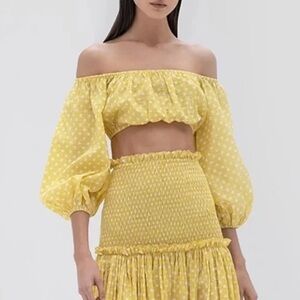 Alexis Polka Dot Crop Top